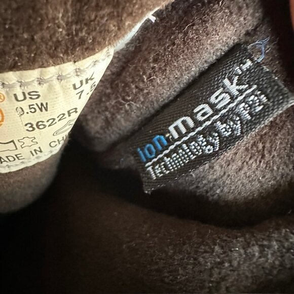 Timberland Stratham Height Mid wedge Black Leather boots, size 9.5W - Picture 10 of 10